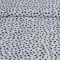 Preview: Viskose Druck Crepe Tupfen schwarz weiß – ECOVERO™